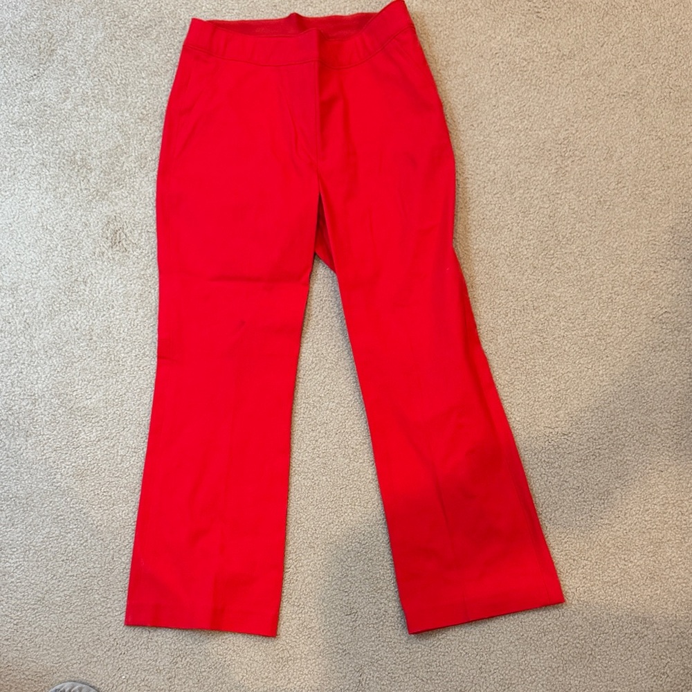 SPANX Red Pull-on kick flare ankle pants